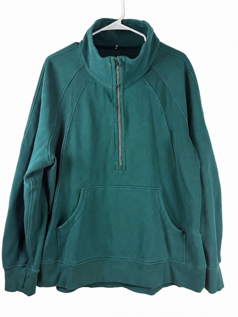 Lululemon Scuba Oversized Funnel-Neck Half Zip Long Storm Teal XL XXL